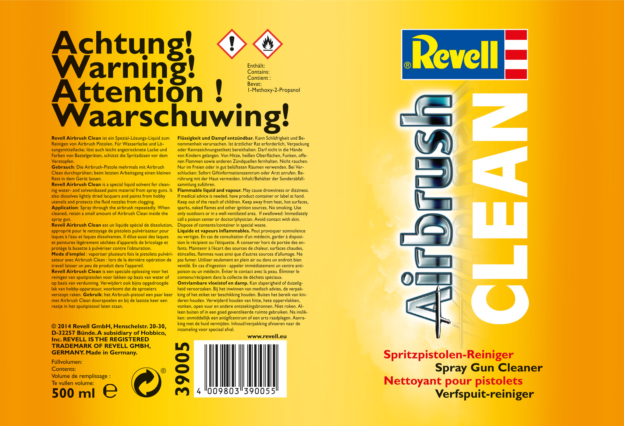 39005 Airbrush Clean 500ml