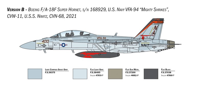 Italeri 2823 F/A-18F Super Hornet U.S. Navy