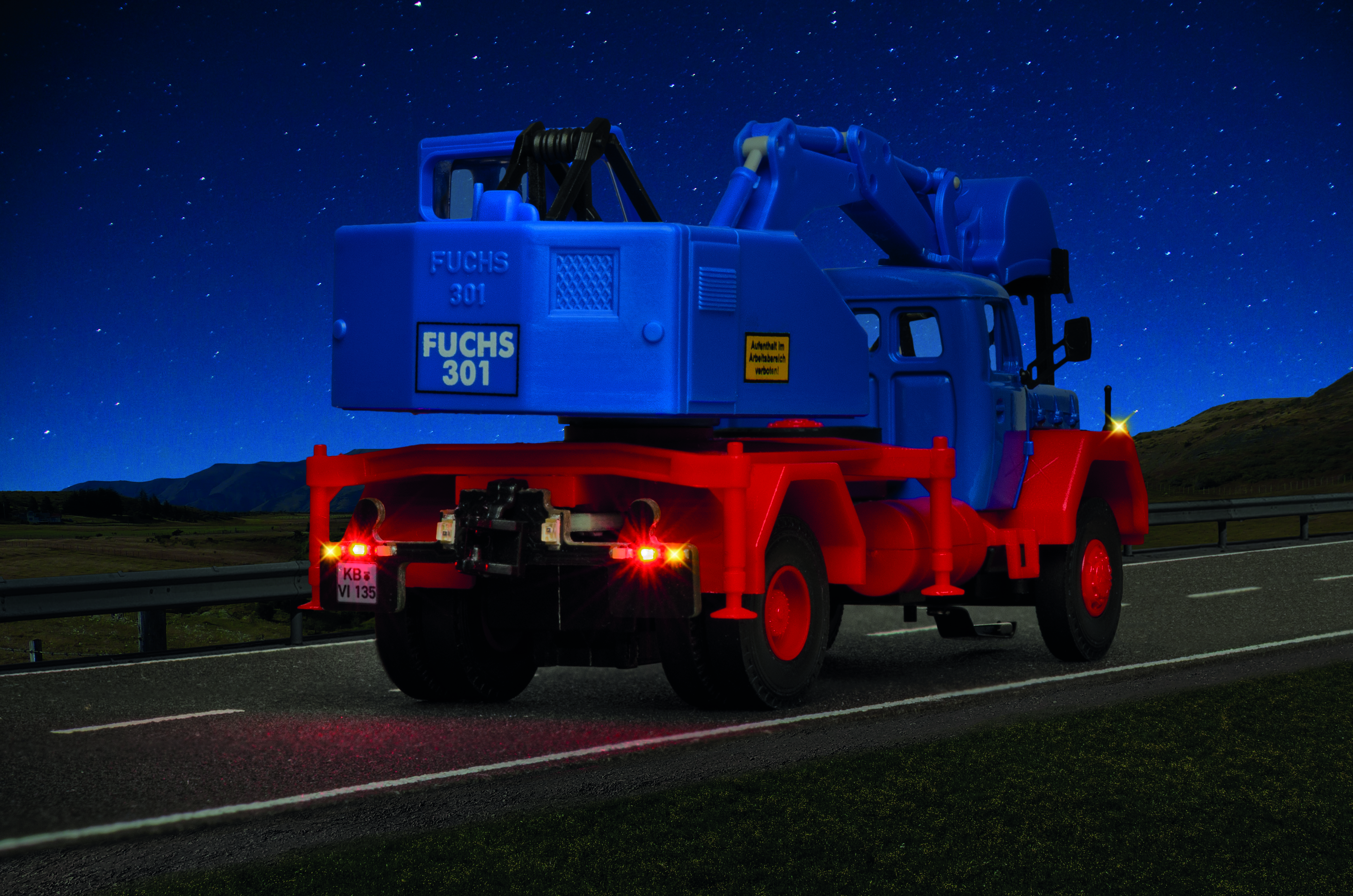 Viessmann 8135 CarMotion: Magirus Deutz Eckhauber Kran