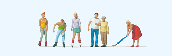 Preiser 10740 Skater, Spaziergänger