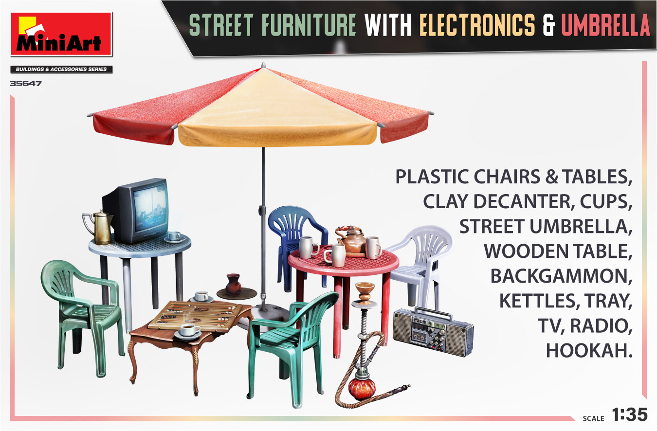 MiniArt 35647 Street Furniture / Strassenmöbel