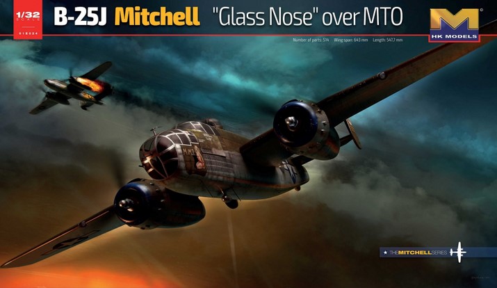 01E024 B-25J Mitchell ' Glass Nose ' over MTO