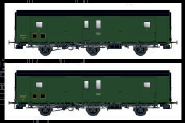 MW102 SNCF Packwagen-Set 2-tlg. Dqd2m Ep.3b