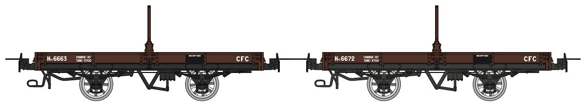 VM-037 CFC Flachwagen-Set 2-tlg. Htv Ep.1/2
