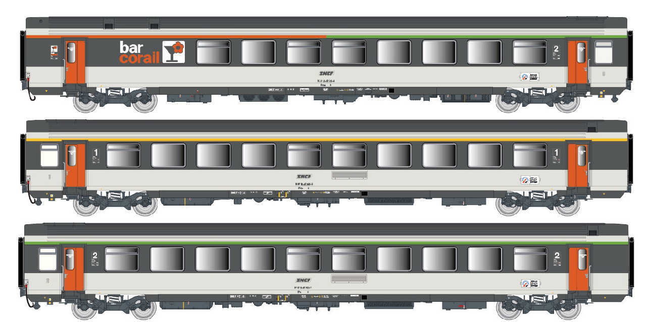 41998 3er Set Personenwagen Vtu B5+A10+B11 SN