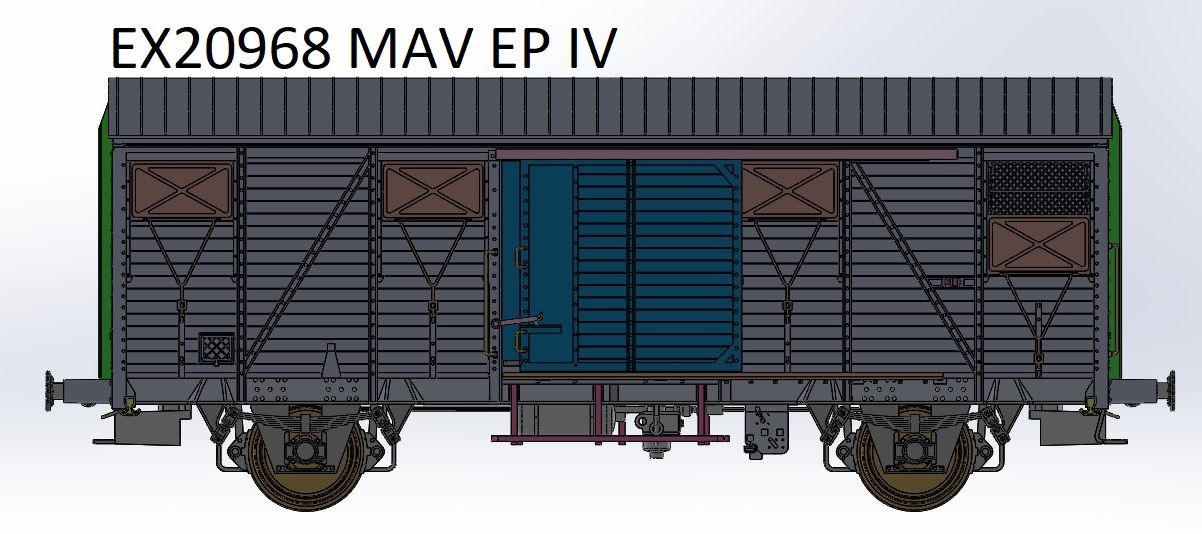 Exact-train 20968 MÁV gedeckter Güterwagen Ggs Ep.4