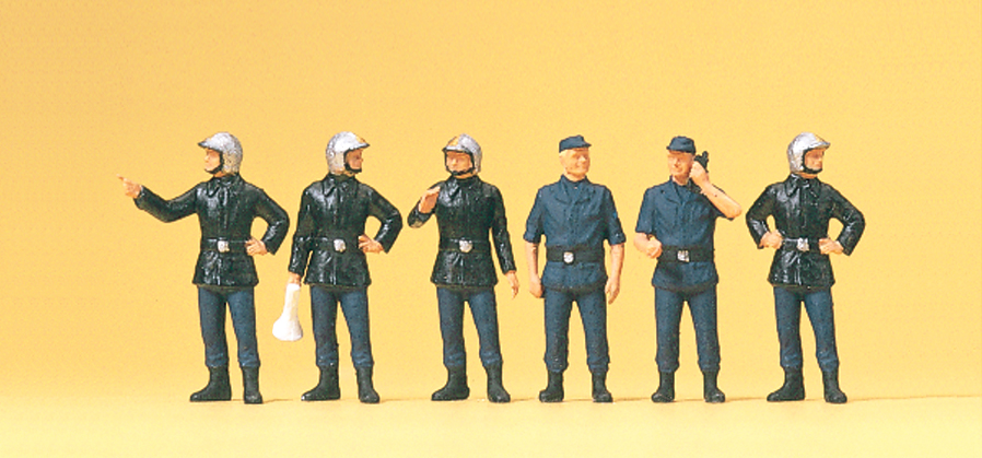 Preiser 10232 Feuerwehrmänner Frankreich. Moderner