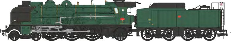 MB-182 SNCF Dampflok 1-231 K 22