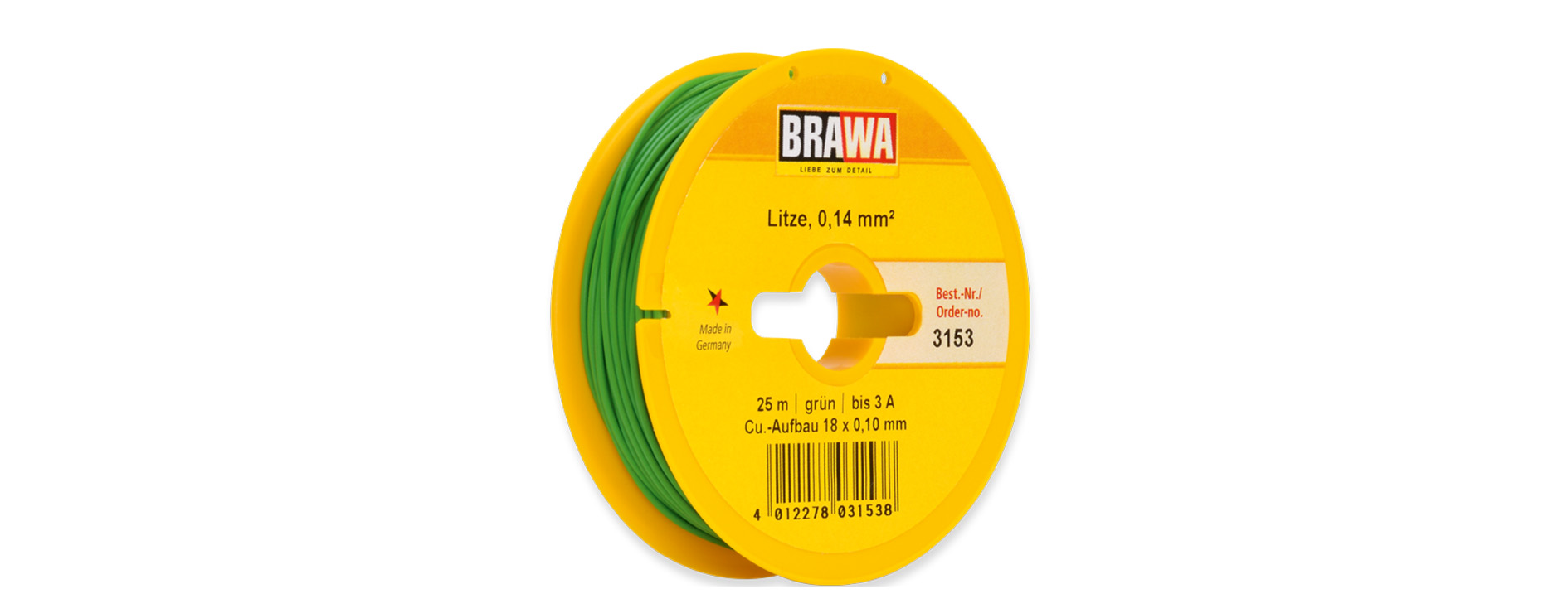 3153 Litze einadrig, grün 0,14 mm² 25 m