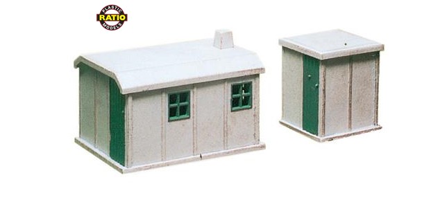 238 Beton Bude, 2 Stück Spur N