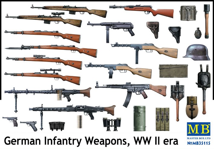 MB35115 German Infantry Weapons WWII era