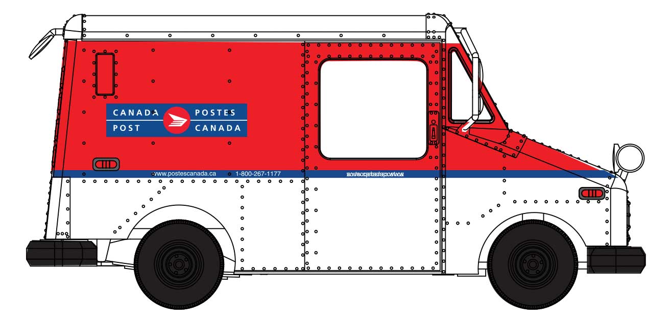 12254 CP Long Life Vehicle (LLV) Mail Truck