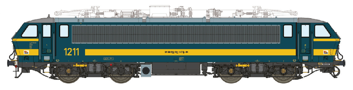 12597ACS E-Lok HLE 12 SNCB, Ep.VI, AC Sound