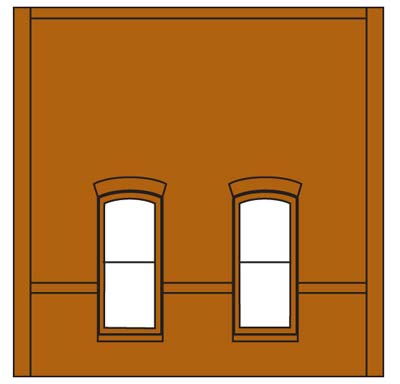 DPM30134 Dock Level Window Wall, 4 St.
