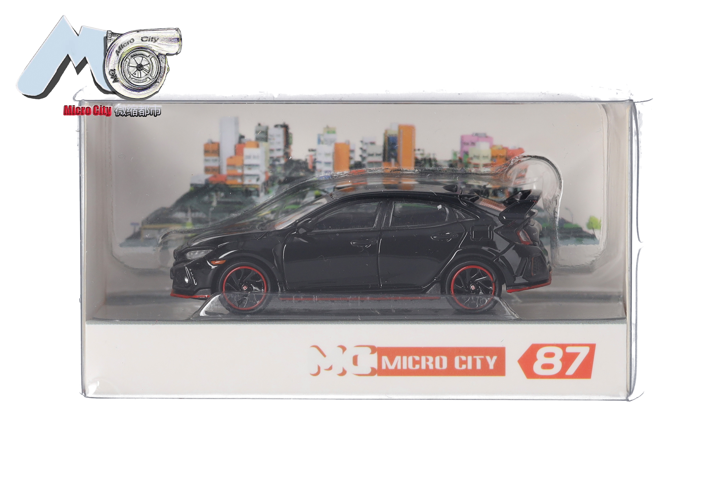 Herpa 87MC000001 MicroCity: Honda Civic Type R schwarz
