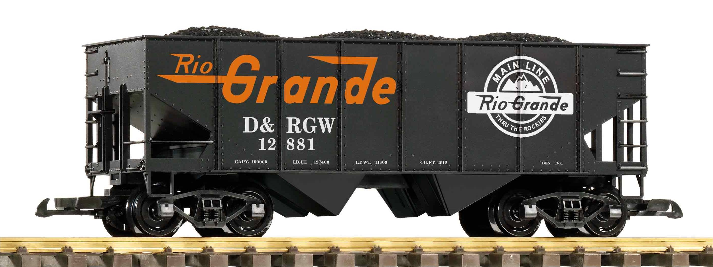 Piko 38959 D&RGW Schüttgutwagen mit Kohleladung