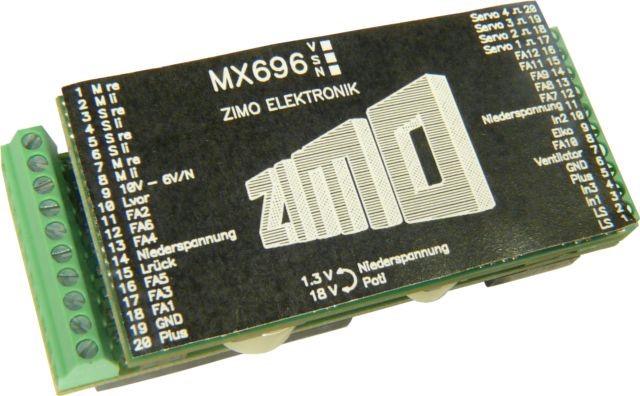 Zimo MX696KS Großbahnsounddecoder mit Sound
