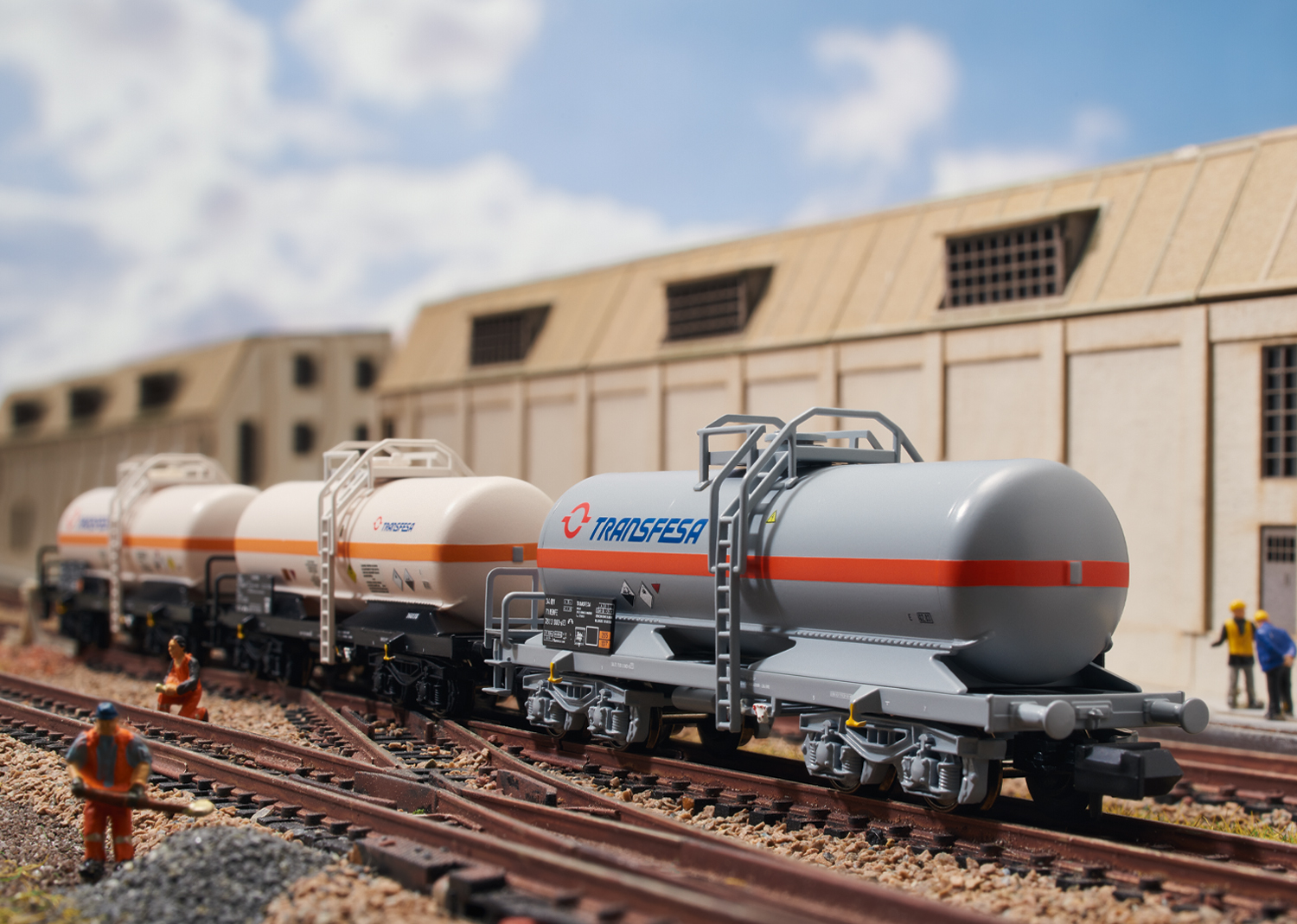 18267 RENFE Kesselwag.-Set Transfesa Ep.6