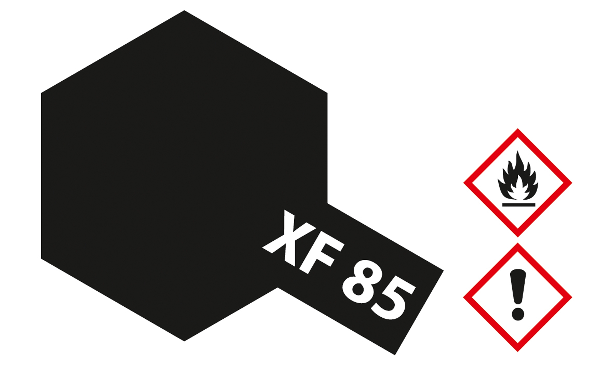 81785 XF85 Gummi schwarz matt 10ml Acryl