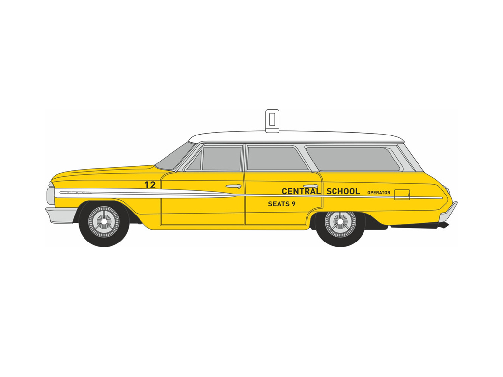 87FC64002 Ford Country Sedan Central School (1964)