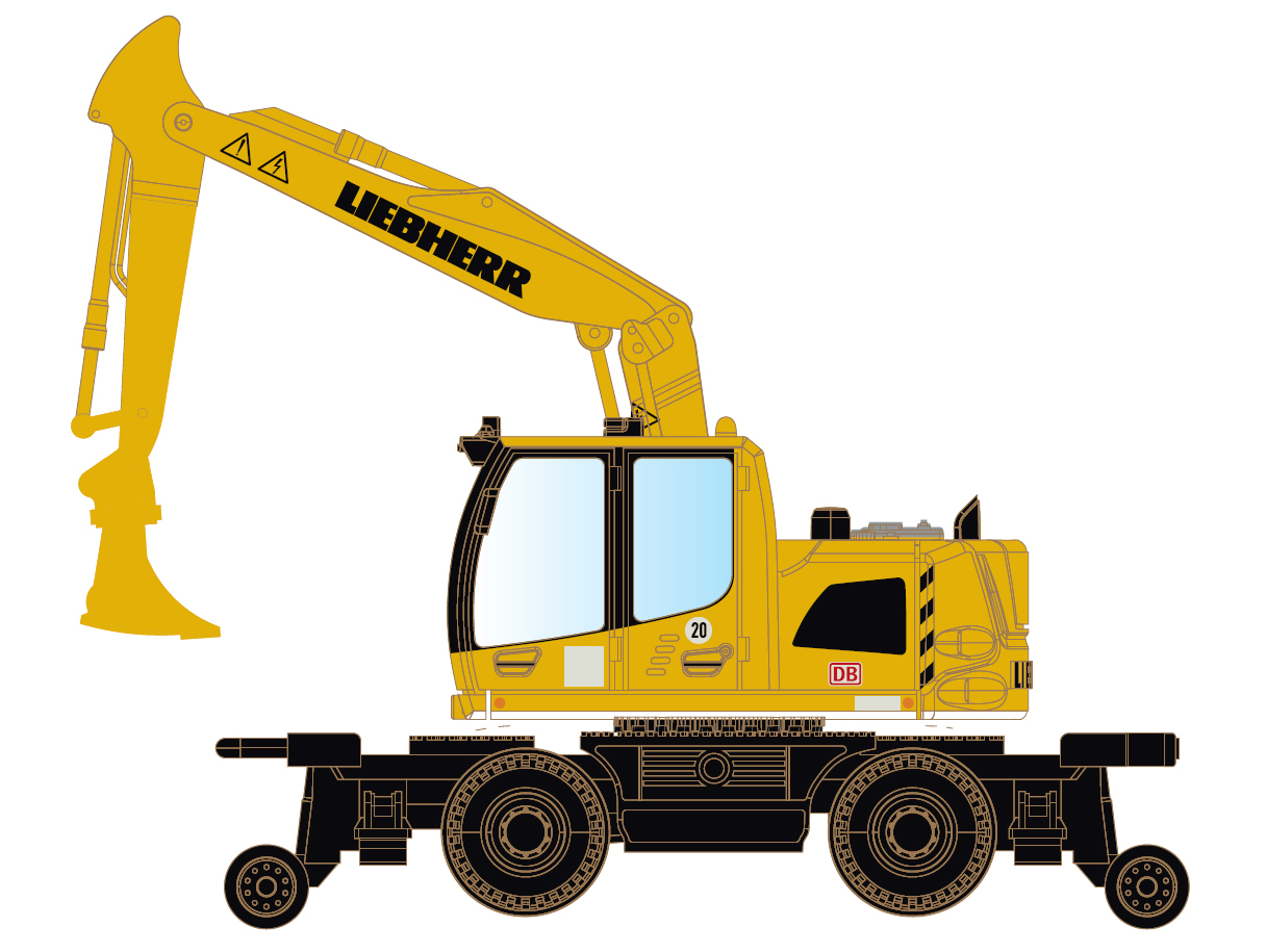 4270 Zweiwege-Bagger Liebherr A922 Rail - DB