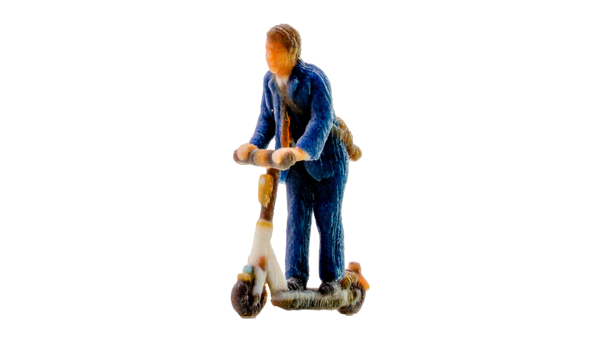 10607 Mann auf E-Scooter