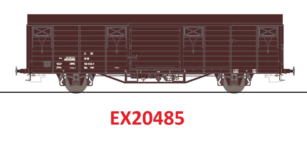 Exact-train 20485 DR gedeckter Güterwagen Gbs Ep.4
