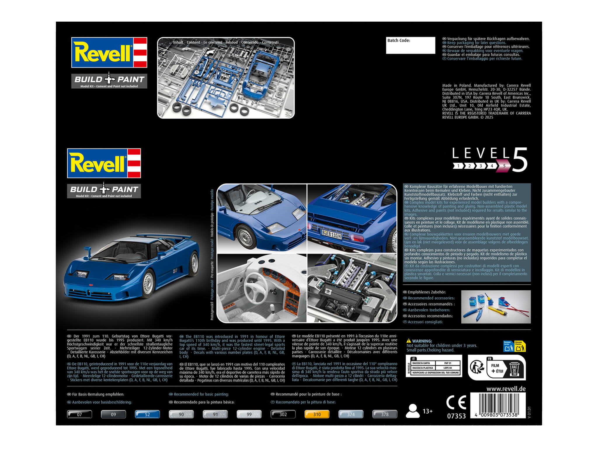Revell 07353 Bugatti EB 110