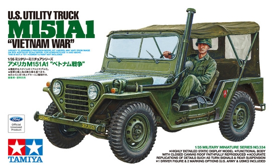 Tamiya 35334 US M151A1 Transportfahrzeug Vietnam