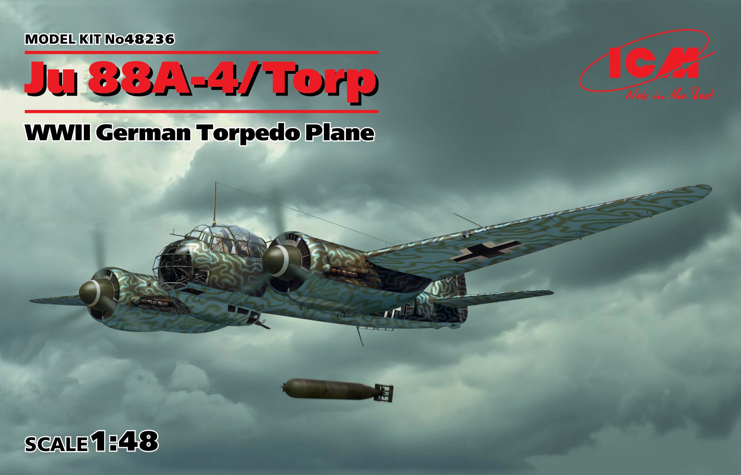 48236 Ju 88A-4 Torp/A-17 German Torpedo Plane