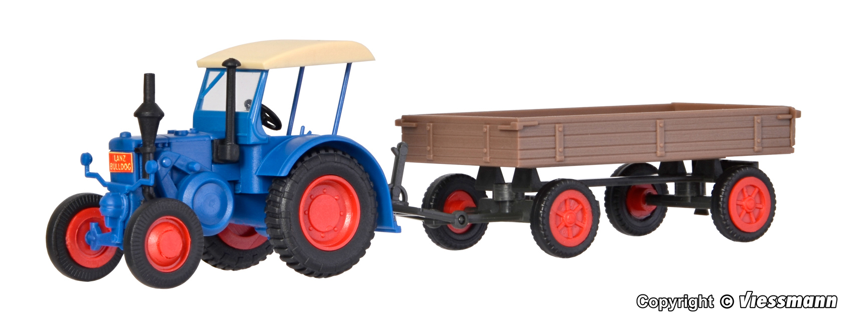 12232 Lanz Bulldog m. Fendt Gummiradwagen
