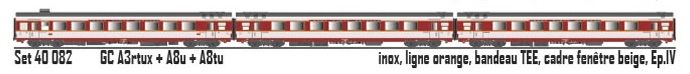 40082 SNCF Personenwagen-Set 3-tlg Ep.4