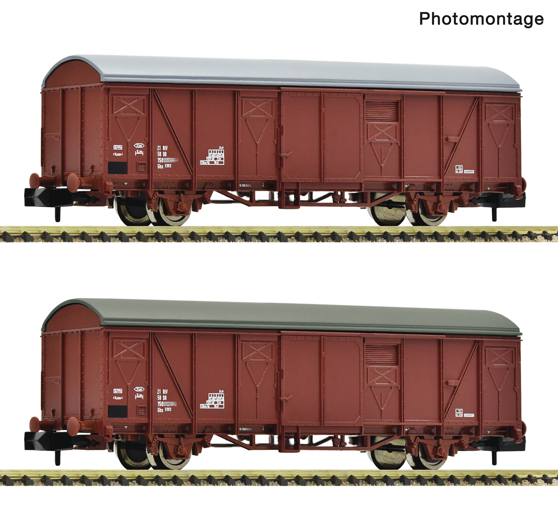 6660218 DR Gedeckte Güterwagen-Set 2-tlg Ep.4