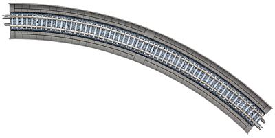 971874 4 Gleise, gebogen, in Beton-V