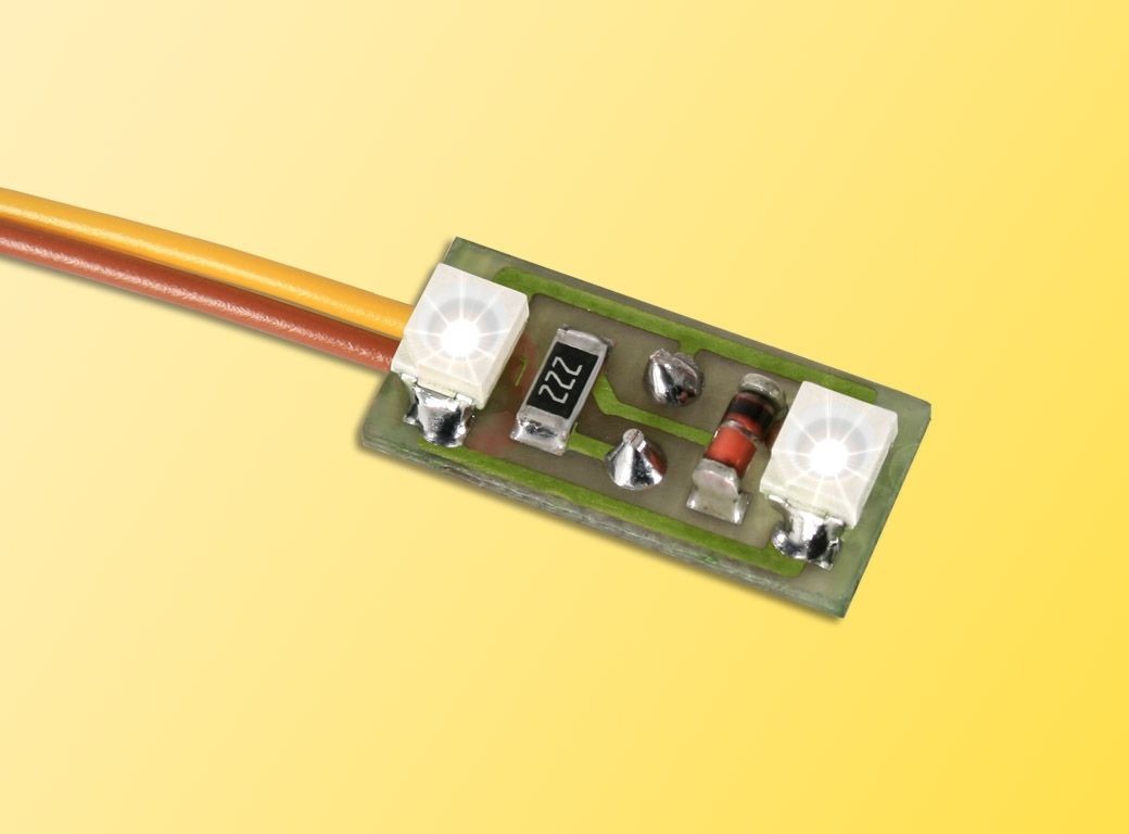 6018 Hausbeleuchtung, 2 LEDs weiß, 3 Stück