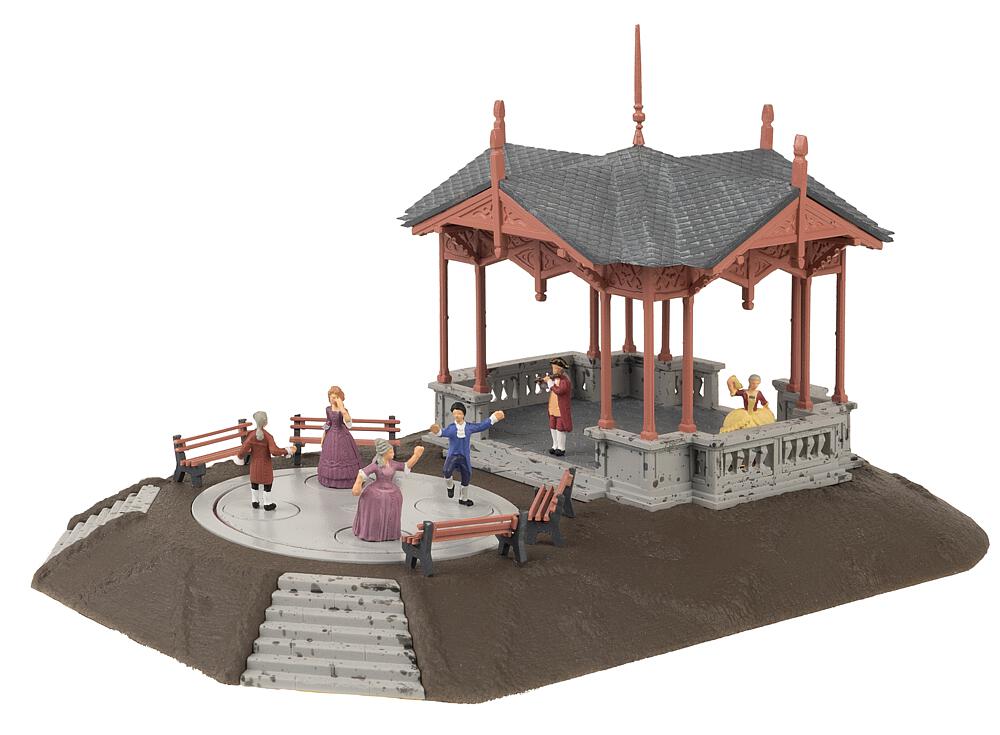 130655 Musikpavillon mit tanzenden Figuren