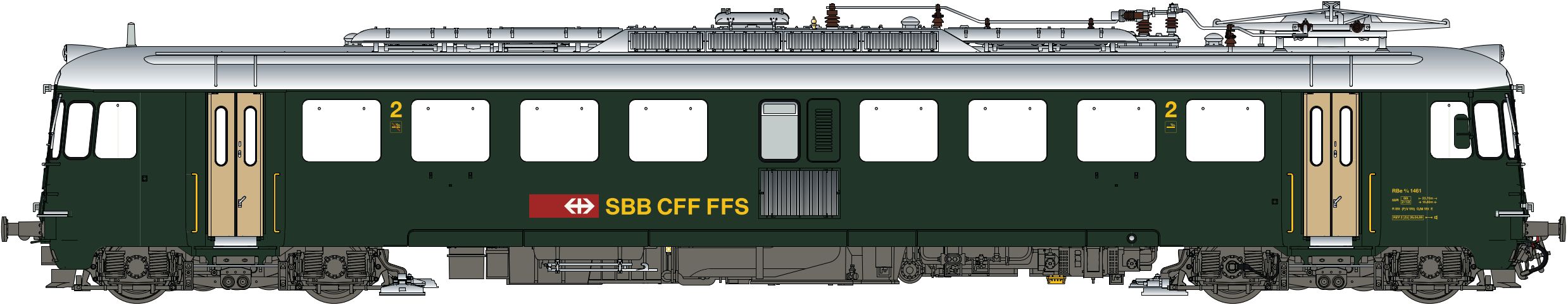 17555S SBB Triebwagen RBe 4/4 Ep.5 AC