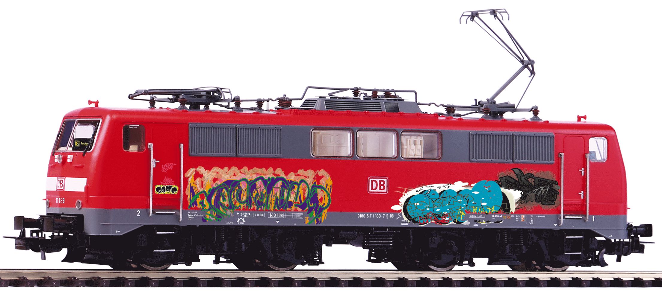 Piko 71168 DBAG E-Lok BR 111 Ep.6 - Graffiti