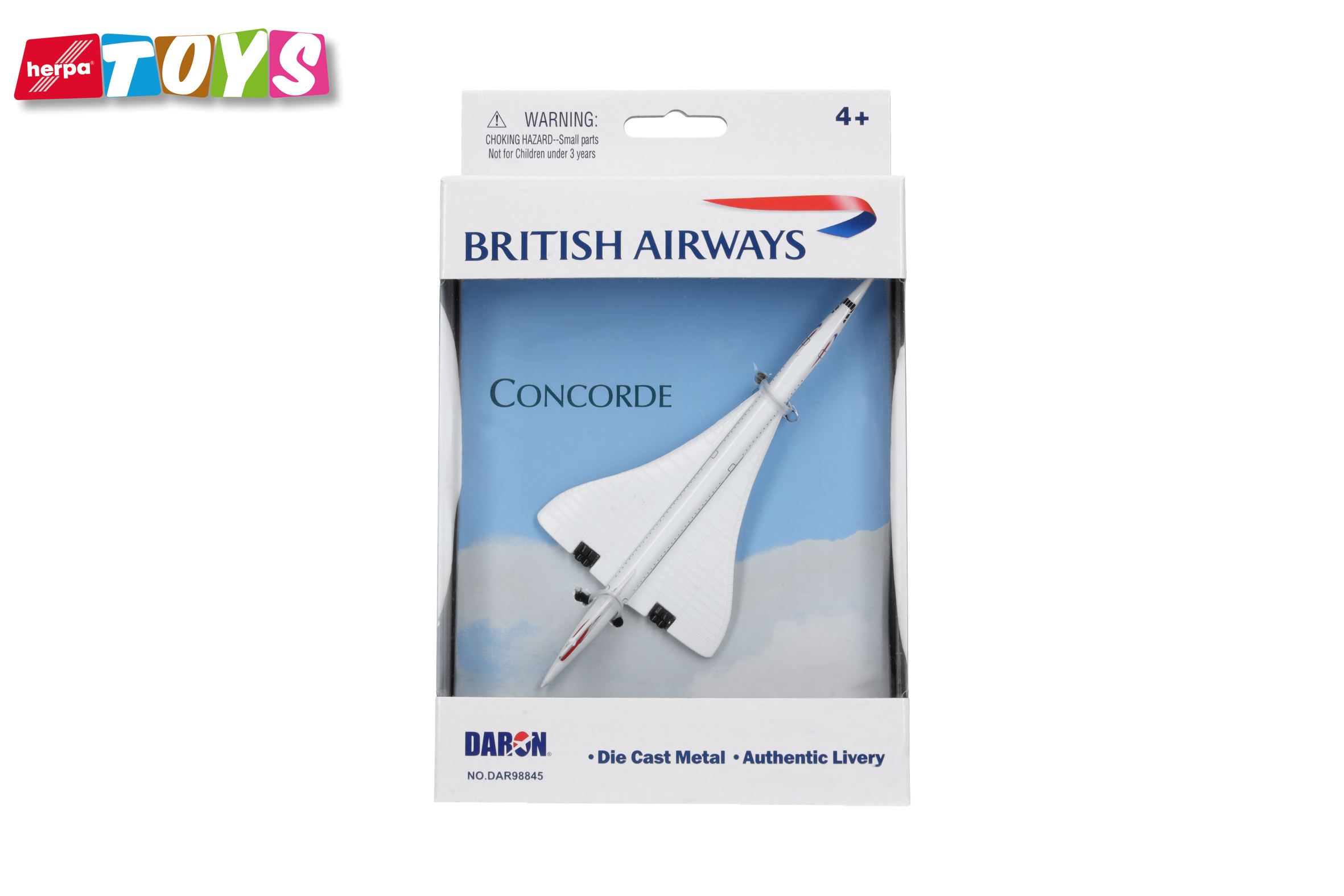 Herpa 86DAR98845 Herpa Toys: Concorde British Airways