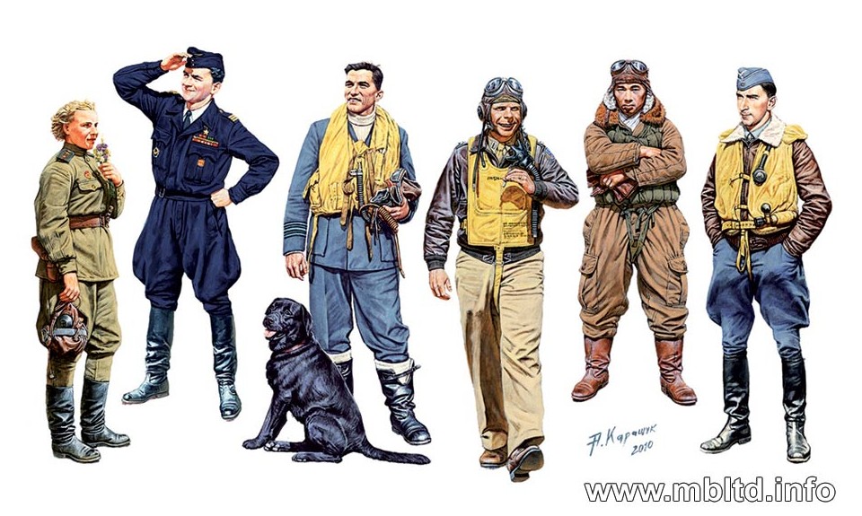 MB3201 Famous pilots of WW II kit 1