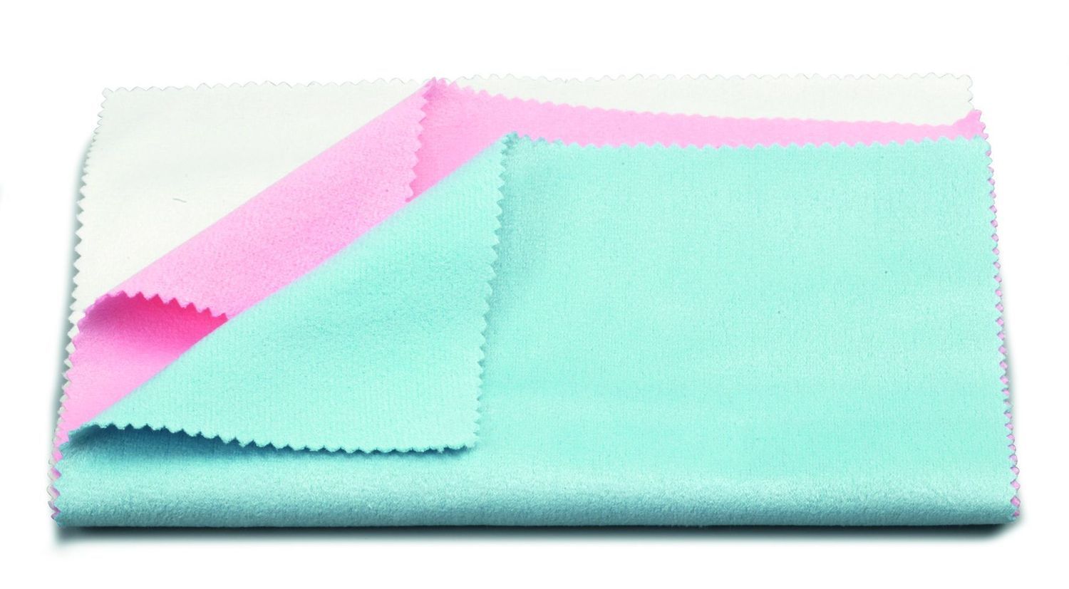 87090 Poliertuch Set (3) rosa/blau/weiß