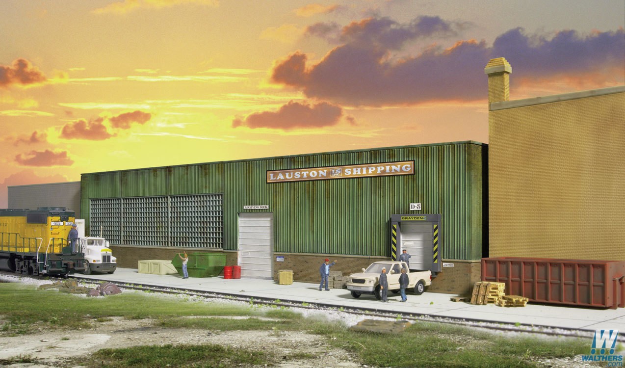 Walthers 3191 Lauston Shipping Background Building