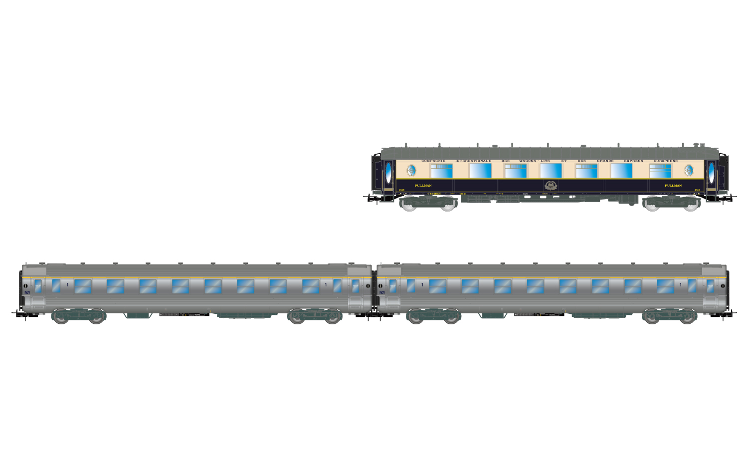 HJ4214 SNCF Wagenset "Sud Express" 3tlg. Ep.3-4
