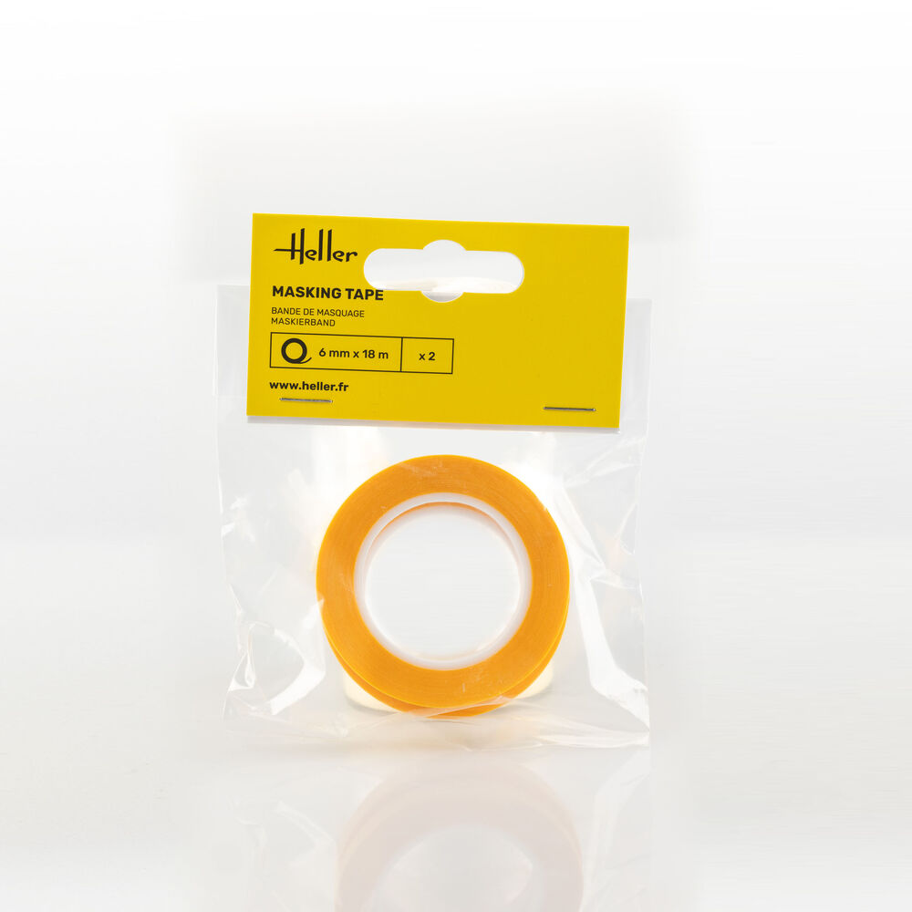 99012 Heller: Masking tape 6mm x18 m (2 Stück)
