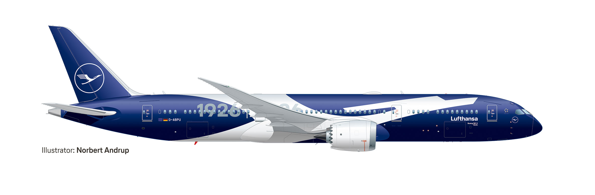 573986 Boeing 787-9 Lufthansa 100th Anniversary