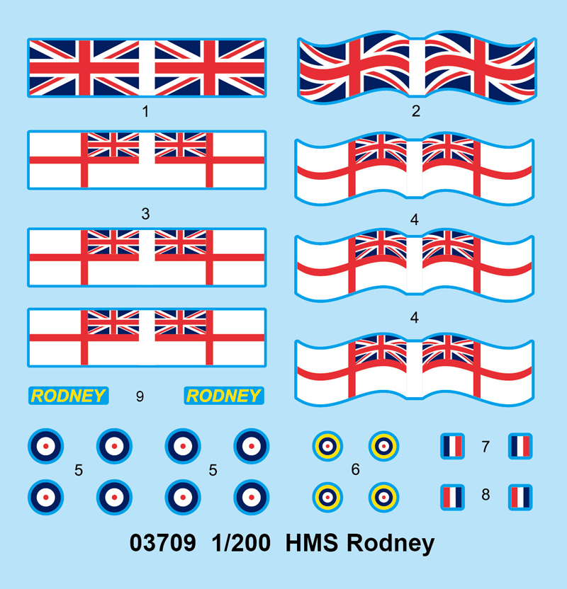 Trumpeter 753709 HMS Rodney