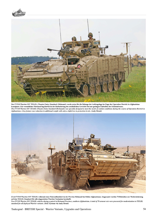 Tankograd TG9036 WARRIOR Varianten - Einsätze