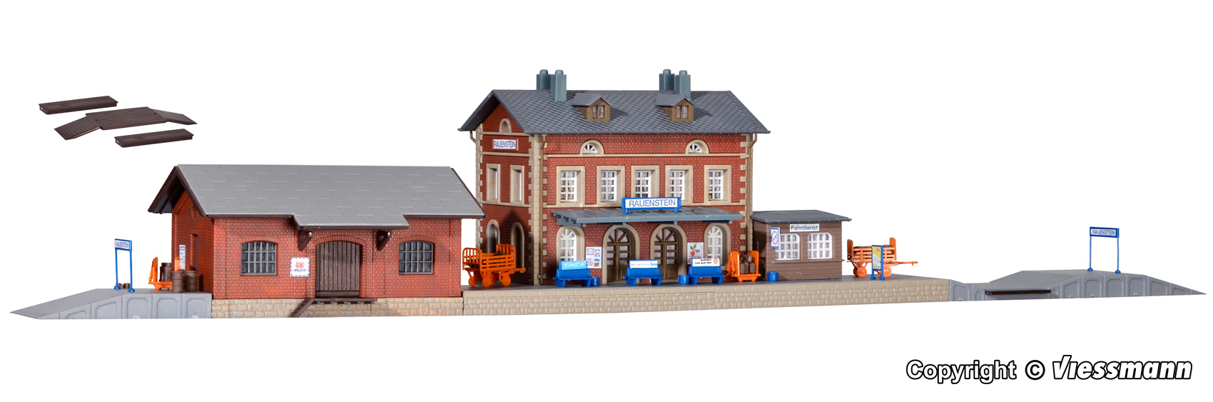 Kibri 37396 Bahnhof Rauenstein mit Güterschuppen