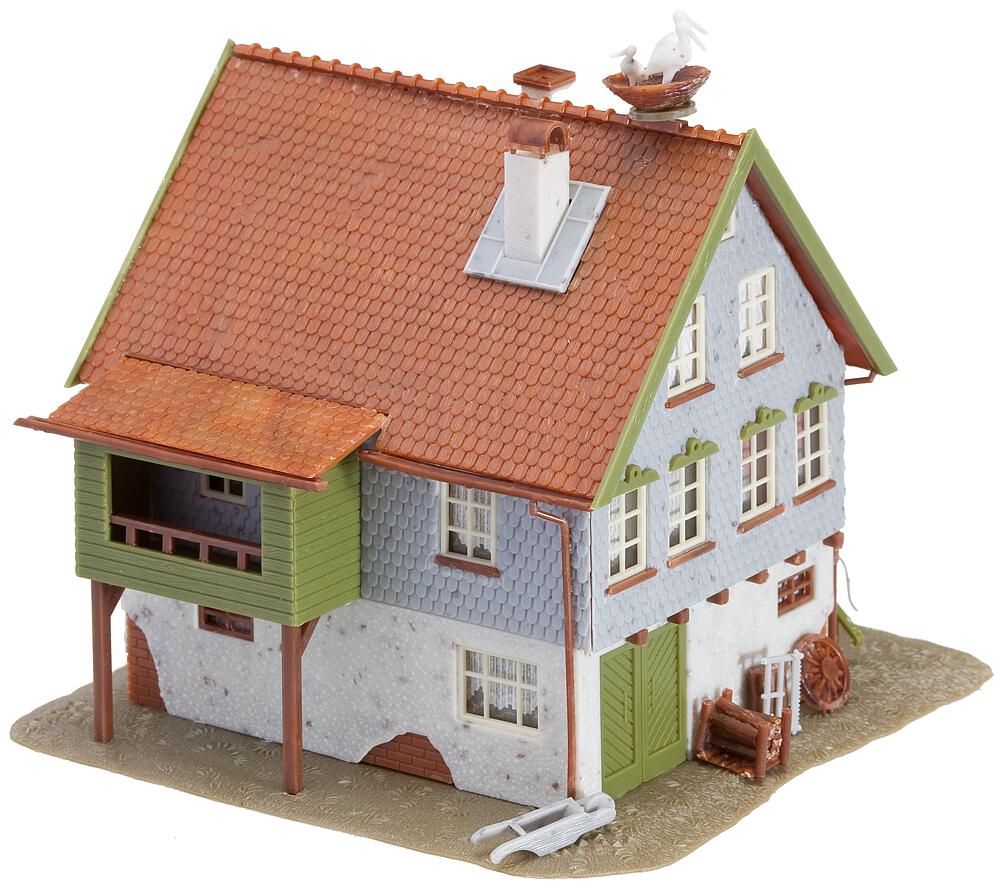 130280 Haus mit Storchennest