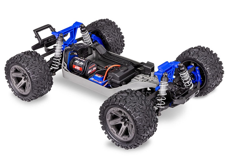 TRAXXAS TRX67164-4RED Rustler 4x4 BL-2S rot 1/10 Stadium-Truc